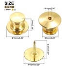 50pcs Metal Locking Pin Backs  Locking Pin Keepers Locking Clasp  Gold  Silver
