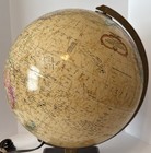 Vtg Replogle Light Up Globe World Premier Series 12  Diameter Wooden Base Works