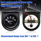2  52mm Water Temperature Gauge 100-250  With Sensor  12v Digital Temp Meter Kit