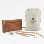 Leather Pencil Case Pouch 8  X 4  - Leather Pen Case With Zipper