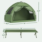 Portable 1 Person Raised Camping Tent Cot Combination For Fishing And Hunting