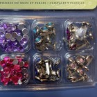 K   Company Rhinestones   Metal Brads 914100 2 Sets Crafts Card Scrapbooking New