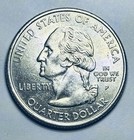      2000 Virginia Quarter Struck Off Center Reverse Error