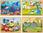 Puzzles For Kids Ages 4-6  Set Of 4 Packs With 24-piece preschool Educational Br