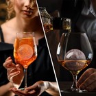 Reusable Silicone Round Ice Ball Maker Sphere Mold Tray With Lid For Whiskey