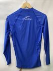 O neill Men s Basic Skins Upf 50  Long Sleeve Rash Guard Shirt Blue 3342 Size M
