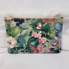 Ipsy 2024 Glam Bag Floral Print Cosmetic Makeup Bag With Gold Zipper   Tag