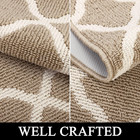 Extra Long 2x10 Ft Hallway Runner Rug Indoor Non-slip Washable Beige Carpet