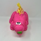 Fisher Price Puffalumps Dino Roars Pink Stegosaurus Dinosaur Plush Vintage 1992