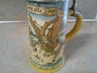 Hauber   Reuther Frog Band   Gnomes 1 2l German Beer Stein  419 W replaced Lid