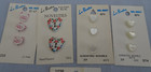 Vintage Novelty Buttons Lot Of 47 On 17 Cards Pkgs Nos