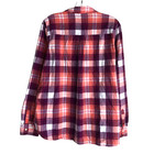 Old Navy Women s Flannel Shirt Size L Plaid 100  Cotton Long Sleeve Classic