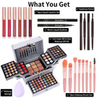 Makeup Gift Set For Women Girls  All In One Full Kit With Silver