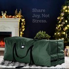 Zober Rolling Large Christmas Tree Storage Bag - 2 Wheel  Green