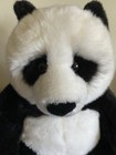 Panda Bear Black   White 16  Sitting Plush Fao Schwarz 2015 Toy Realistic Large