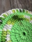 Vtg Handmade Set Of 5 Crochet Pot Holders Hot Pads Mcm Cottage Core