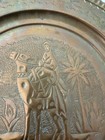 Vintage Copper brass Camel Plate Decorative Wall Art Engraved Boho Decoration