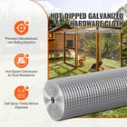 Hardware Cloth 1 2  24in X 100ft 19 Ga Wire Mesh Roll Chicken Wire Fencing