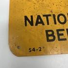 Vintage Property Boundary National Forest Land Tin Metal Sign Us Forest Service