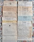 60  Piece Lot Funeral Ephemera 1919-20 Mortuary Embalming Antique Death Vintage