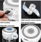 Electric Mini Garlic Chopper Usb Rechargeable Food Grinder Crusher Onion Veggie