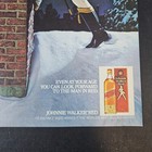 1982 Johnnie Walker Red Scotch Vintage Print Ad Man On Snowy Roof Bar Mancave