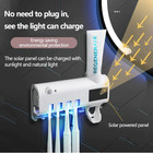 Uv Light Sterilizer Toothbrush Holder Cleaner   Automatic Toothpaste Dispenser