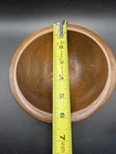 Vintage Woodcrafters Mid Century Turned Wooden Salad Bowl 6 5  Made In America