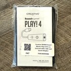 Creative Sound Blaster Play  4 External Usb-c Dac   Sound Adapter Card Pc   Mac