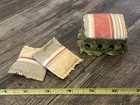 Vintage Dollhouse Miniature Lot Of Mixed Furniture Ottoman Chair Pillows Artisan