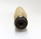 Vtg Industrial Wooden Bobbin Loaded W  Tan Variegated Thread Sewing And Decor