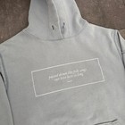 Taylor Swift Folklore Seven Lyric Hoodie Blue Grey Oversized Xl Music Merch