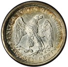 1875-s Twenty Cent Silver Piece - Ms62 Pcgs  Superb Reflective  Rare Pq  Color
