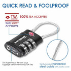 2 Pack Tsa Approved Luggage Locks Combination Travel Cable Lock 3digit Waterproo