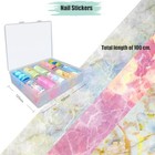 Nail Foil Transfer Sticker  10 Sheets Marble Nail Art Stickers Foil Decals Diy 