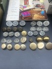 Vintage Sewing Notions Lot Singer Kenmore Buttons Thread Zippers Tools