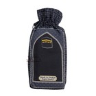 Muslim Travel Prayer Rug Thin Black Kabah 24x40in Portable Salah W  Small Pouch