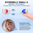 Adjustable Rechargeable In Ear Hearing Aids For Hearing Loss With Charging Case
