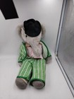 Rare Vintage Babar Plush Stuffed Animal 20  Striped Suit Elephant By Eden