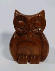 Vintage Hand Carved Wooden Owl Figure Figurine Made By Loyal Northstein 2 5 