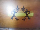 Tray Vintage Mid Century Retro Art Deco 1950 Barware  Bellhop Waiter Figures