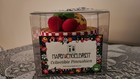 Mary Engelbreit Collectible Pin Cushion Hat Box Cherry   Checkers New In Box