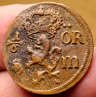 1668 Delaware Fur Trade Sweden 1 6 Ore Treasure Coin