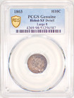 1803 Draped Bust Half Dime H10c - Certified Pcgs Xf Details  holed  - Rare Date 