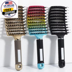 Detangling Hair Brush Bristle nylon Women Wet Massage Comb Curly Hairdressing Sa