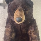 Fao Schwarz Black brown Bear 15 Inch Plush Toys-r-us 2013 Grizzly Bear