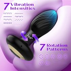 Rotating Anal Butt Plug Dildo Vibrator Prostate Massager Sex Toys For Men Women