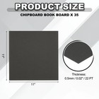 Chipboard Book Board  11 X 11 Inch 22 Pt 35 Pcs Binding Supplies  Black