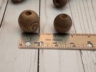 Lot Of 14 Vintage Macrame Wood Beads 3 Sizes