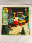 Vintage Brio Wooden Train Set 8 Pc Starter Track W Box Sweden